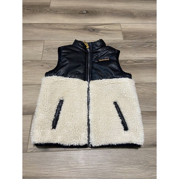 Timberland Toddler Size 4T Full Zip Puffer Vest‎ Black - Picture 1 of 5